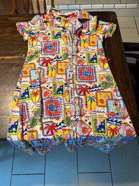 Uncle Frank by Ivy Jane Fruit Patch A-Line Cotton Coastal Dress